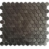 Dune Mozaiek Tegels Dune Reflections Hexagon 29x30.5 cm Gunmetal (Prijs per Matje)