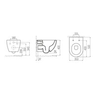 Wandcloset Aquasplash Rimoff Ophang Toilet Zonder Bidet Nijl Groen