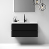 Brauer Meubelset Brauer Solution 100 Mat Zwart 2 Lades Met Wastafel Empoli Glanzend Wit 1 Kraangat