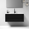Brauer Meubelset Brauer Solution 120 Mat Zwart 2 Lades Met Wastafel Empoli Glanzend Wit 1 Kraangat