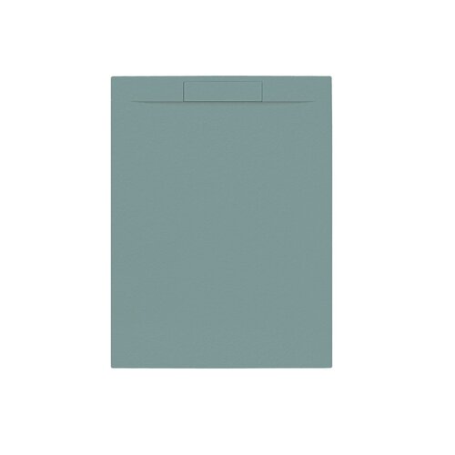 Douchebak + Sifon Allibert Rectangle 140x80 cm Mat Groen Korstmos 