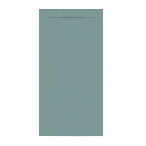 Douchebak + Sifon Allibert Rectangle 160x80 cm Mat Groen Korstmos 