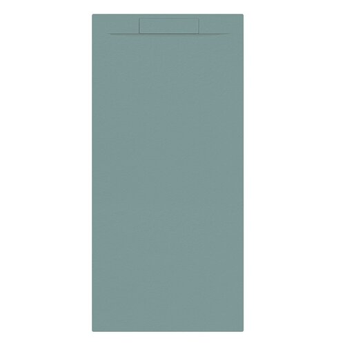 Douchebak + Sifon Allibert Rectangle 180x80 cm Mat Groen Korstmos 