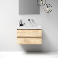 Meubelset Brauer Solution 80 Sahara 2 Lades Met Wastafel Foggia Mat Wit 0 Kraangaten