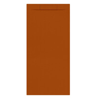 Douchebak + Sifon Allibert Rectangle 180x80 cm Satijn Koper Oranje
