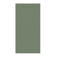 Douchebak + Sifon Allibert Rectangle 160x80 cm Eucalyptus Groen