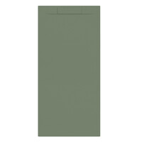 Douchebak + Sifon Allibert Rectangle 180x80 cm Eucalyptus Groen