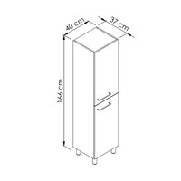 Badmeubelkast Allibert Kobo 40 cm Chene Arlington