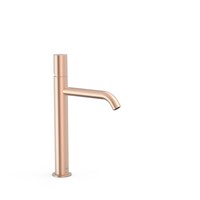 Wastafelmengkraan Tres Study Exclusive 32,5 cm 1-Knop Rond Mat Rosé Goud