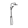 Hansgrohe Regendouche set HansGrohe Vernis Shape Showerpipe 230 1 Jet Reno E Mat Zwart