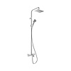 Hansgrohe Regendouche set HansGrohe Vernis Shape Showerpipe 280 1 Jet met badthermostaat Chroom