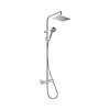 Hansgrohe Regendouche set HansGrohe Vernis Shape Showerpipe 230 1 Jet met Douchethermostaat Green Chroom