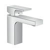 Hansgrohe Wastafelmengkraan HansGrohe Vernis Shape Eengreeps 100 Met Metalen Trekwaste Chroom