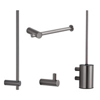 Toiletaccessoires Set Aquasplash Academy Gunmetal