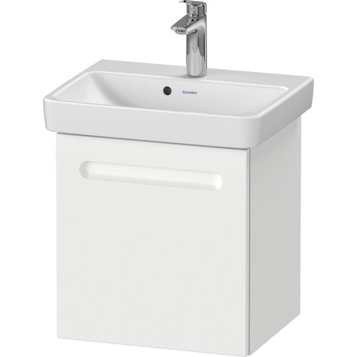 Wastafelonderkast Duravit No.1 Met 1 Deur Links 44x38.6x47.8cm Met Geïntegreerde Greep Mat Wit 