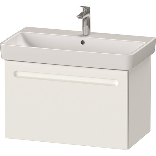 Wastafelkast Duravit No.1 Met 1 Lade 74x42.6x47.8cm  Met Geïntegreerde Greep Mat Wit 