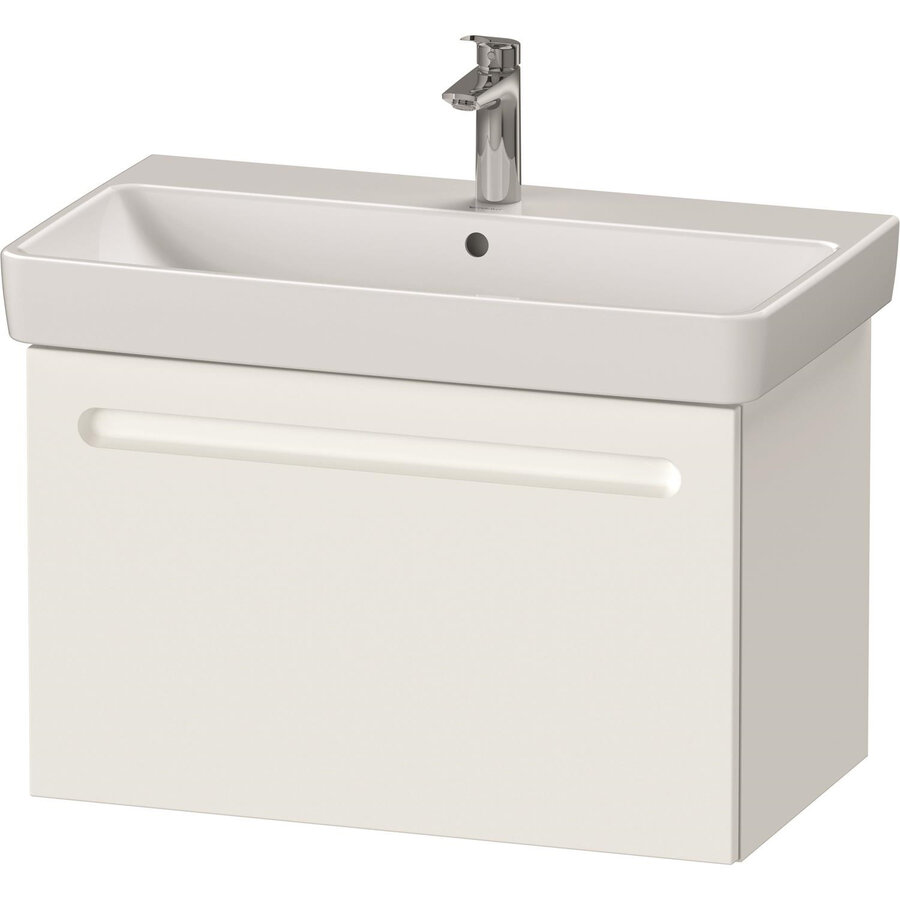 Wastafelkast Duravit No.1 Met 1 Lade 74x42.6x47.8cm  Met Geïntegreerde Greep Mat Wit