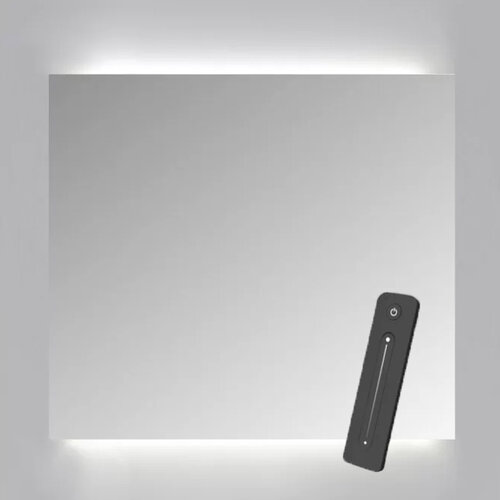 Spiegelkast Sanicare Qlassics Ambiance 60x60 cm Met Dubbelzijdige Spiegeldeur, LED Verlichting En Afstandsbediening Hoogglans Wit 