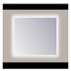 Sanicare Spiegel Sanicare Q-Mirrors 65x60 cm PP-Geslepen Vierkant Met Rondom LED Warm White  incl. ophangmateriaal Zonder Schakelaar