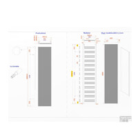 Radiator Sanicare Denso Met Bluetooth 180 x 40 cm Mat Wit Thermostaat Zwart Rechtsonder