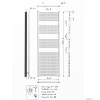 Radiator Sanicare Snode Met Wifi 172 x 60 cm Wit Met Thermostaat Wit