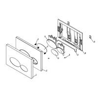 Drukplaat Wiesbaden X32 voor Inbouwreservoir Chroom