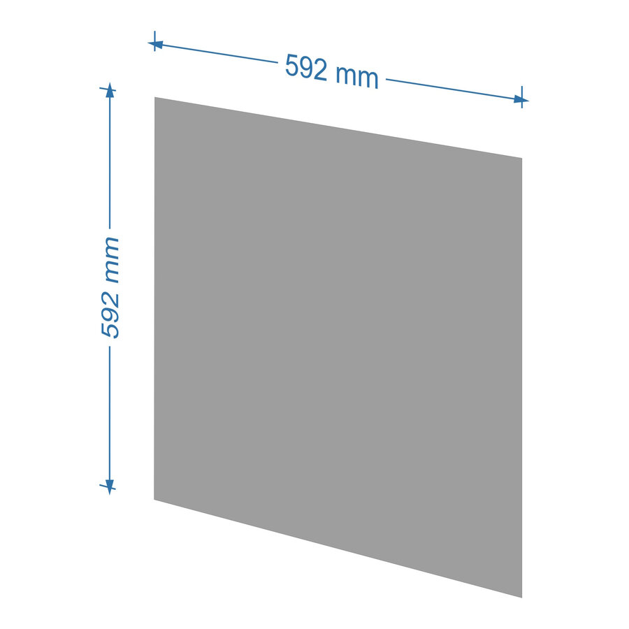 Infrarood Paneel Bosch & Wessing Nilus 60x60 cm 300w Wit RAL9016