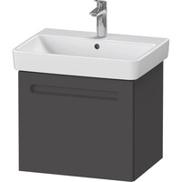 Wastafelkast Duravit No.1 Met 1 Lade 54x42.6x47.8cm Met Geïntegreerde Greep Mat Grafiet