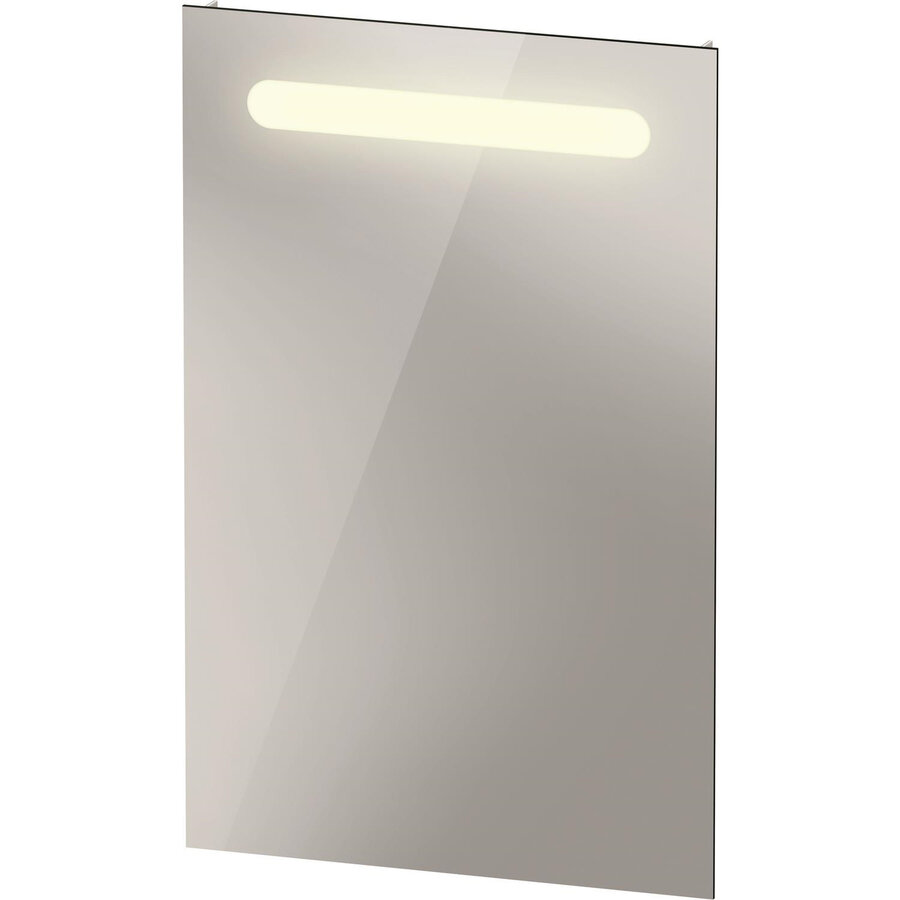 Spiegel Duravit No.1 Met Horizontale LED Verlichting 45x3.5x70cm Mat Wit