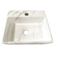 Fontein Wiesbaden Leto 33.5x29x11.5 cm Keramiek Carrara