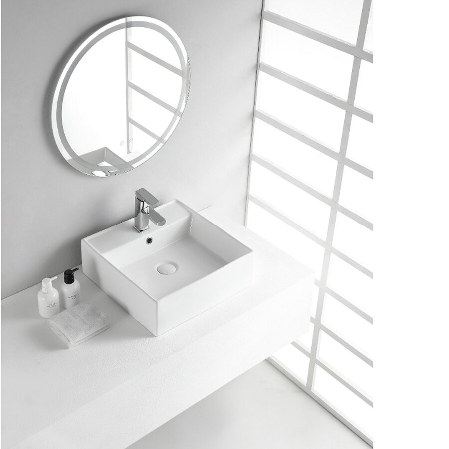 Wiesbaden Larx wastafel 460x460x165mm