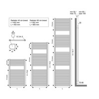 Wiesbaden Elara sierradiator chroom 766x600 m/o aansl.