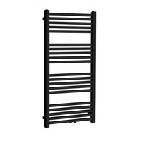 Sierradiator Tower 119x60 cm Mat Zwart Midden Onderaansluiting