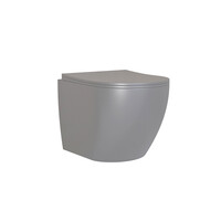 Geberit UP100 Toiletset Compleet | Inbouwreservoir | Grijs Mudo Randloos | Drukplaat Design