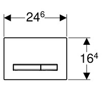 Geberit Sigma 8 (UP720) Toiletset set45 Mudo Rimless Met Sigma 50 Drukplaat