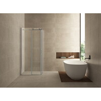 Douchecabine Hoekinstap Wiesbaden Inclusief Twee Schuifdeuren 90x90x200 cm 8mm NANO Glas