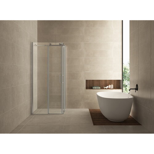 Douchecabine Hoekinstap Wiesbaden Inclusief Twee Schuifdeuren 90x90x200 cm 8mm NANO Glas 