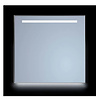 Sanicare Spiegel Sanicare Q-Mirrors 85x70 cm Vierkant Met Aan De Bovenkant & Onderzijde LED Cold White, Omlijsting Mat Zwart incl. ophangmateriaal Zonder Schakelaar