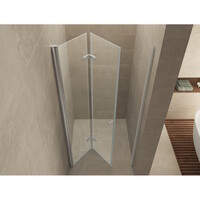 Wiesbaden vouwbare nisdeur 800x2020 links 8mm NANO glas