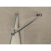 Wiesbaden 1/4 ronde cabine 2 dr.deuren 900x900x2000 chr.8mm NANO