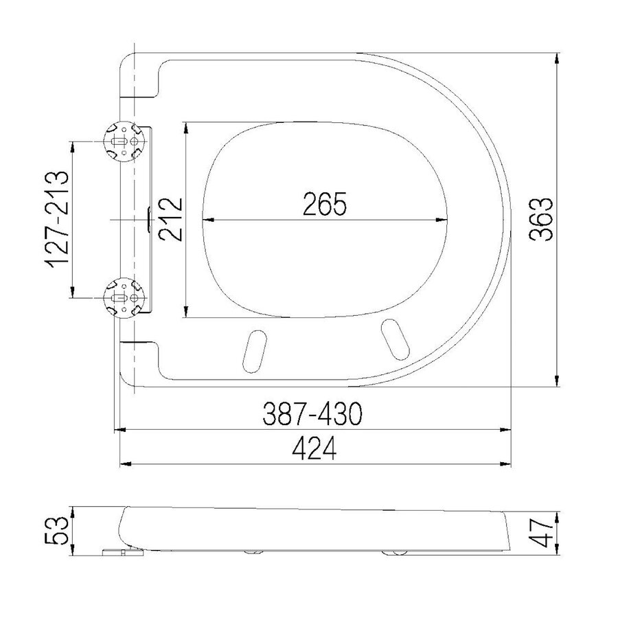 Closetzitting Vesta-Junior Met Softclose Deksel