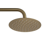 Opbouw Regendouche Set Aqua Splash Colorato Thermostatisch Hoofddouche 20 cm Rond Geborsteld Goud