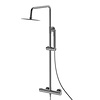 Boss & Wessing Regendoucheset BWS Rise Met 30 cm Hoofddouche Gunmetal Light