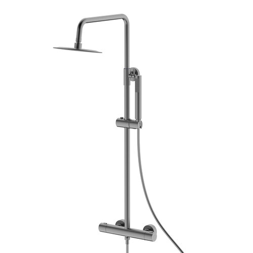 Regendoucheset BWS Rise Met 30 cm Hoofddouche Gunmetal Light 