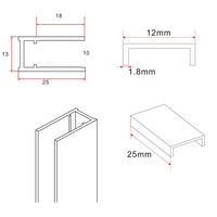 Wiesbaden Slim profielset+stabilisatiestang 120cm chroom