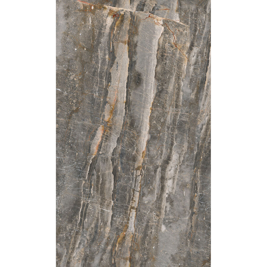 Wandpaneel Geminis Granite 120x260 cm SPC Mat Donker Steen (Prijs per Plaat)