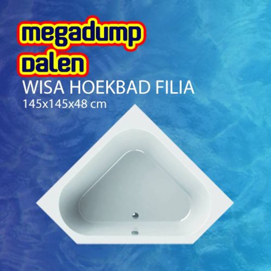 Hoekbad Filia 145x145x48 cm