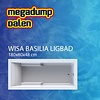 Wisa Wavedesign Basilia shower bad/douchecombinatie 180x80cm acryl wit