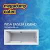 Wisa Wavedesign Basilia shower bad/douchecombinatie 180x80cm acryl wit