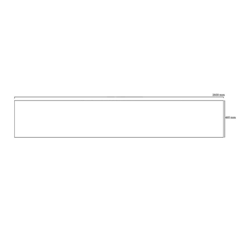 Wandpaneel Wall4U Cement Kliksyteem 260x46.5cm Donker Grijs (Doosinhoud 1.21m2)